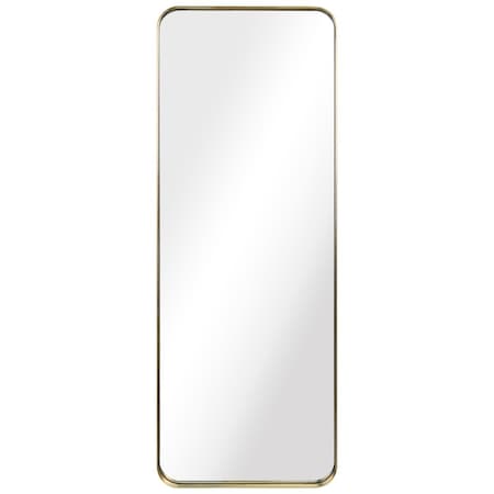 Solid Storage Supplies Ultra Brushed Gold Stainless Steel rectangular Wall Mirror SO2950293